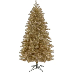 National Tree Company 7.5 ft. Pre-Lit Christmas Platinum Metallic Tree