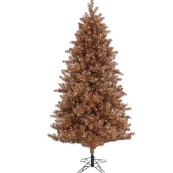 National Tree Company 7.5 ft. Pre-Lit Christmas Rose Gold Metallic Tree