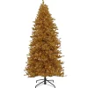 National Tree Company 9 ft. Pre-Lit Christmas True Gold Metallic Tree