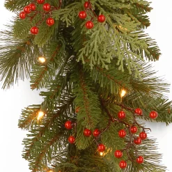 National Tree Company 9 ft. Pre-Lit Classical Collection Garland with Clear Lights