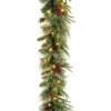 National Tree Company 9 ft. Pre-Lit Colonial Fir Garland with Dual Color LED Lights