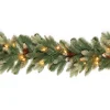 National Tree Company 9 ft. Pre-Lit Copenhagen Spruce Garland with Clear Lights, Plug-In