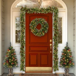 National Tree Company 4 ft. Pre-Lit Crestwood Spruce Tree with Clear Lights