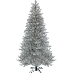 National Tree Company 10 ft. Pre-Lit Crystal Pine Hinged Tree with RGB Lights