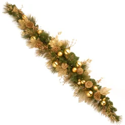 National Tree Company 6 ft. Pre-Lit Decorative Collection Elegance Swag with Clear Lights