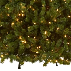 National Tree Company 7.5 ft. Pre-Lit Deluxe Downswept Douglas Fir Tree with PowerConnect Dual Color LED Lights