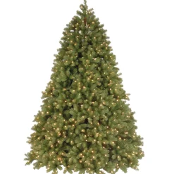 National Tree Company 7.5 ft. Pre-Lit Deluxe Downswept Douglas Fir Tree with PowerConnect Dual Color LED Lights