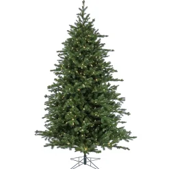 National Tree Company 10 ft. Pre-Lit Douglas Fir Hinged Tree with Warm White LED Lights