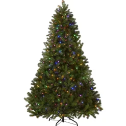National Tree Company 7.5 ft. Pre-Lit Downswept Douglas Fir Tree with Dual Color LED Lights