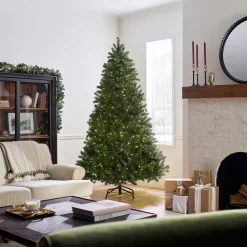 National Tree Company 7.5 ft. Pre-Lit Downswept Douglas Fir Tree with Dual Color LED Lights