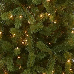 National Tree Company 9 ft. Pre-Lit Downswept Douglas Fir Pencil Slim Tree with Clear Lights
