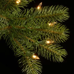 National Tree Company 9 ft. Pre-Lit Downswept Douglas Fir Pencil Slim Tree with Clear Lights