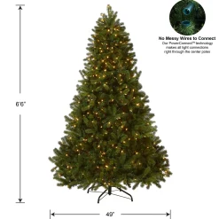 National Tree Company 6.5 ft. Pre-Lit Downswept Douglas Fir Tree with Dual Color LED Lights