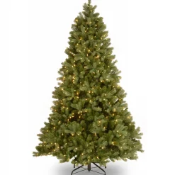National Tree Company 6.5 ft. Pre-Lit Downswept Douglas Fir Tree with Dual Color LED Lights