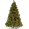 National Tree Company 6.5 ft. Pre-Lit Downswept Douglas Fir Tree with Multicolor Lights