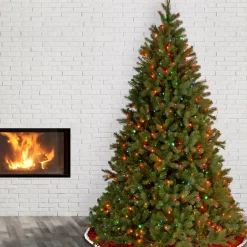 National Tree Company 6.5 ft. Pre-Lit Downswept Douglas Fir Tree with Multicolor Lights