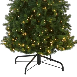 National Tree Company 12 ft. Pre-Lit Downswept Douglas Fir Pencil Slim Tree with Dual Color LED Lights