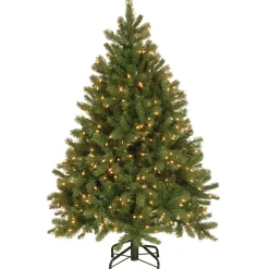 National Tree Company 4.5 ft. Pre-Lit Downswept Douglas Fir Tree with Clear Lights