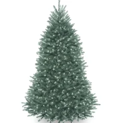 National Tree Company 6.5 ft. Pre-Lit Dunhill Fir Blue Tree with Clear Lights