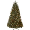National Tree Company 7.5 ft. Pre-Lit Dunhill Fir Blue Tree with Clear Lights