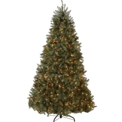 National Tree Company 7.5 ft. Pre-Lit Dunhill Fir Blue Tree with Clear Lights