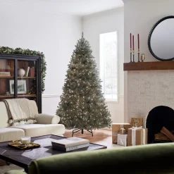 National Tree Company 7.5 ft. Pre-Lit Dunhill Fir Blue Tree with Clear Lights