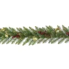National Tree Company 9 ft. Pre-Lit Dunhill Fir Glittery Gold Garland with LED Lights