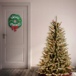 National Tree Company 4.5 ft. Pre-Lit Dunhill Fir Slim Tree with Clear Lights