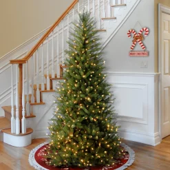 National Tree Company 6.5 ft. Pre-Lit Dunhill Fir Slim Tree with Clear Lights