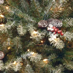 National Tree Company 7.5 ft. Pre-Lit Dunhill Fir Slim Tree with Clear Lights