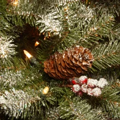 National Tree Company 7.5 ft. Pre-Lit Dunhill Fir Slim Tree with Clear Lights