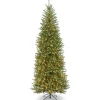National Tree Company 9 ft. Pre-Lit Dunhill Fir Slim Tree with Clear Lights