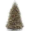 National Tree Company 7.5 ft. Pre-Lit Dunhill Fir Snowy Blue Tree with Clear Lights
