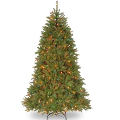 National Tree Company 7.5 ft. Pre-Lit Dunhill Fir Tree with Multicolor Lights
