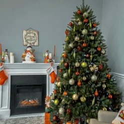 National Tree Company 7.5 ft. Pre-Lit Dunhill Fir Tree with Multicolor Lights