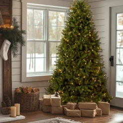 National Tree Company 7.5 ft. Pre-Lit Dunhill Fir Tree with PowerConnect Dual Color LED Lights