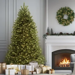 National Tree Company 7.5 ft. Pre-Lit Dunhill Fir Tree with PowerConnect Clear Lights