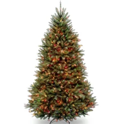 National Tree Company 7 ft. Pre-Lit Dunhill Fir Tree with Multicolor Lights