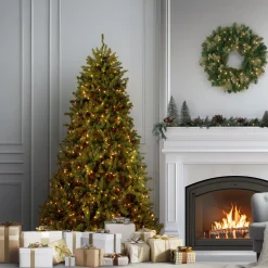 National Tree Company 6 ft. Pre-Lit Dunhill Fir Tree with Clear Lights