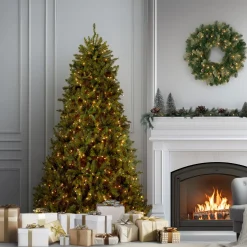 National Tree Company 6.5 ft. Pre-Lit Dunhill Fir Tree with Clear Lights