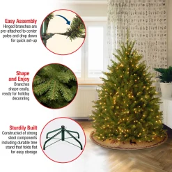 National Tree Company 4.5 ft. Pre-Lit Dunhill Fir Tree with Clear Lights