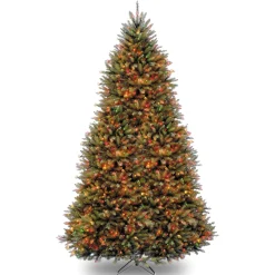 National Tree Company 9 ft. Pre-Lit Dunhill Fir Tree with PowerConnect Dual Color LED Lights