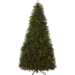 National Tree Company 10 ft. Pre-Lit Dunhill Fir Tree with Dual Color LED Lights
