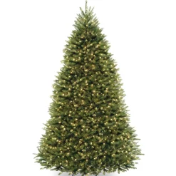 National Tree Company 9 ft. Pre-Lit Dunhill Fir Tree with Clear Lights