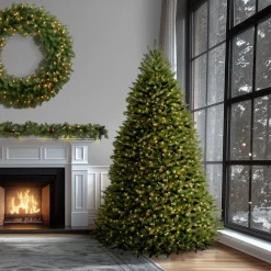 National Tree Company 9 ft. Pre-Lit Dunhill Fir Tree with Clear Lights