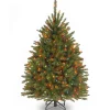 National Tree Company 4.5 ft. Pre-Lit Dunhill Fir Tree with Multicolor Lights
