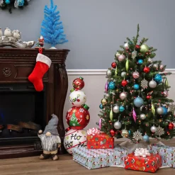 National Tree Company 4.5 ft. Pre-Lit Dunhill Fir Tree with Multicolor Lights