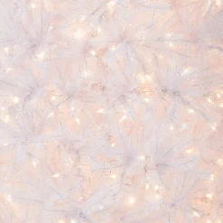 National Tree Company 9 ft. Pre-Lit Dunhill Fir White Tree with Clear Lights