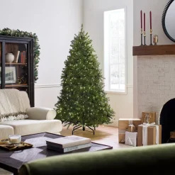 National Tree Company 6.5 ft. Pre-Lit Dunhill Fir with PowerConnect Dual Color LED Lights