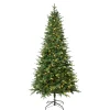 National Tree Company 7.5 ft. Pre-Lit Duxbury Mix Feel Real Tree with Warm White LED Lights